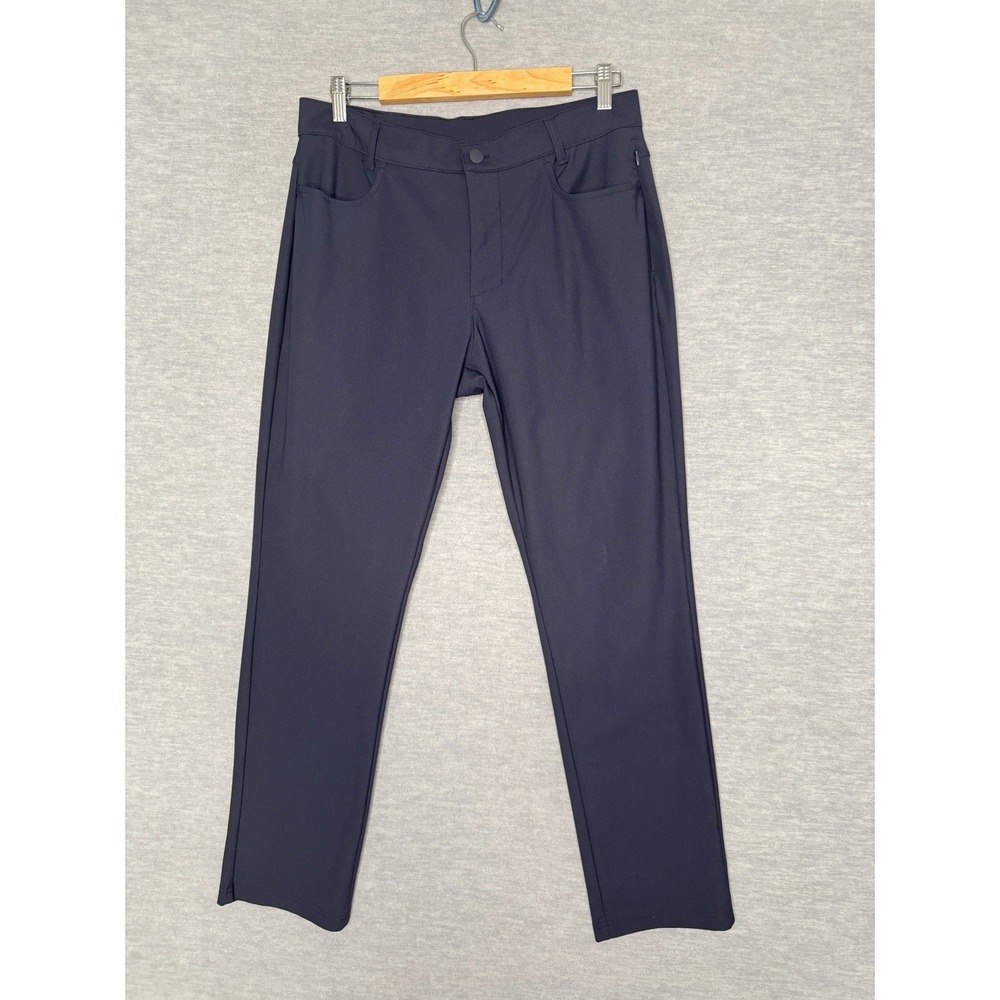 Old Navy Active Tech Hybrid Pants Mens 34 X 30 Navy Slim Golf Performance Work